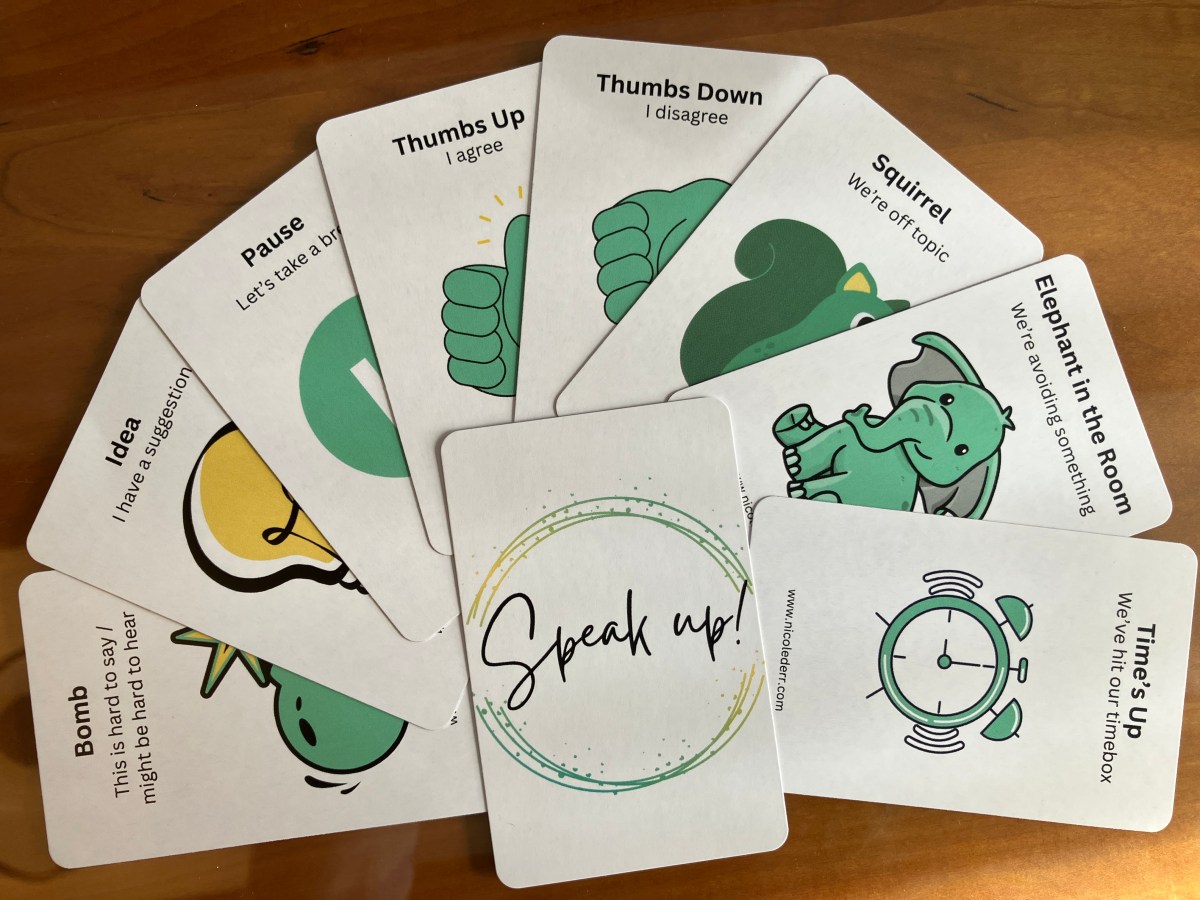 It’s Official, my “Speak Up” cards are a hit. Get yours&nbsp;here.